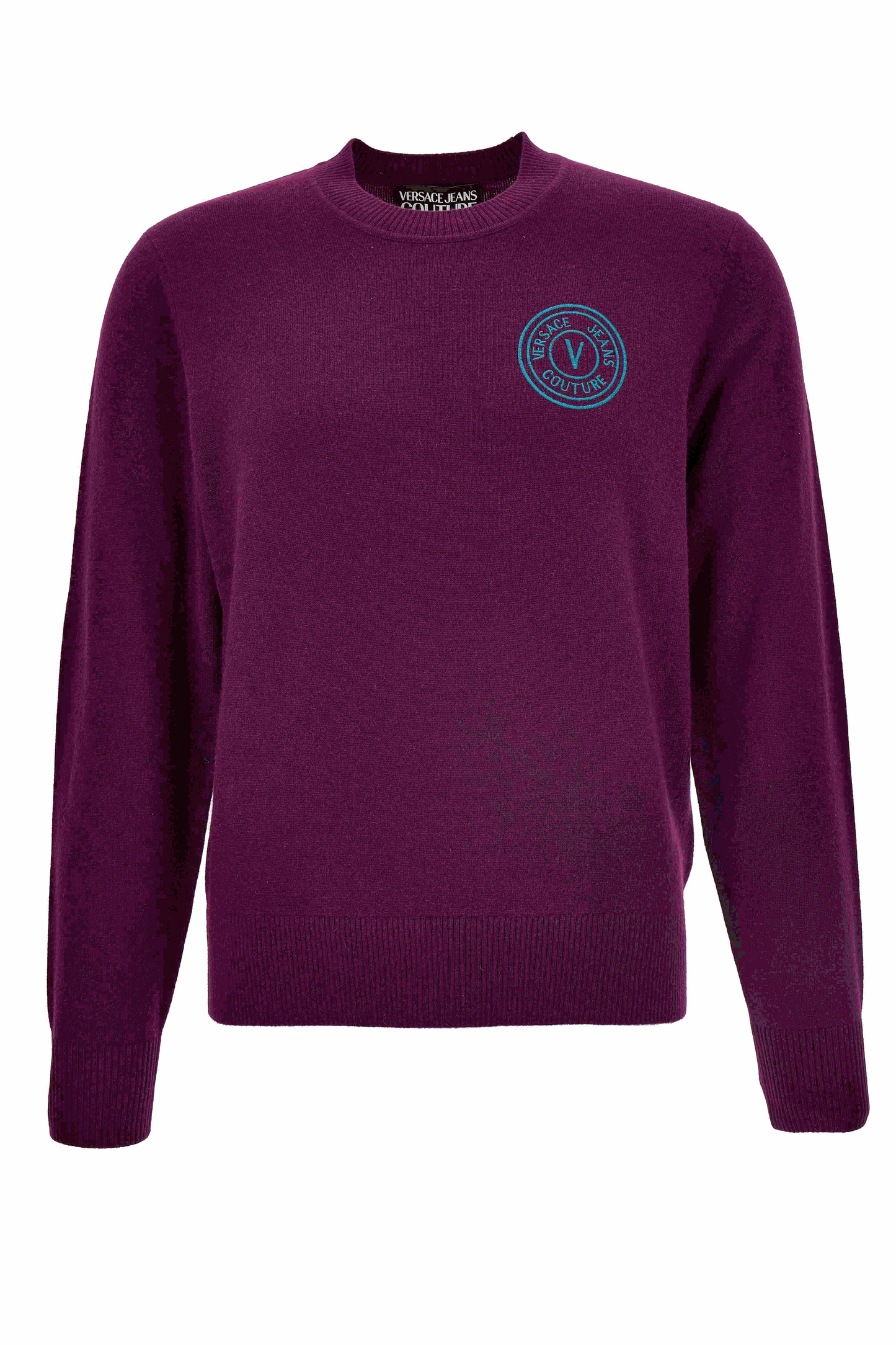 Camisola de Malha Bordeaux Versace Jeans Couture FW25