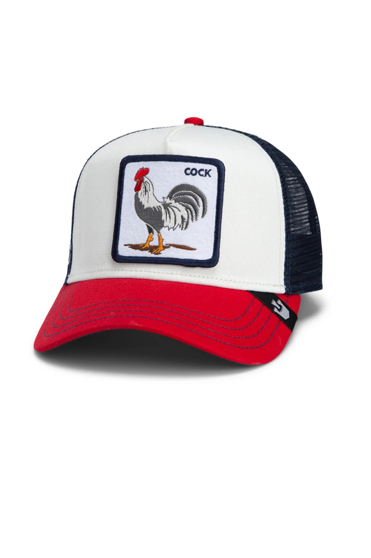 Chapéu Rooster Branco e Vermelho Goorin Bros FW25