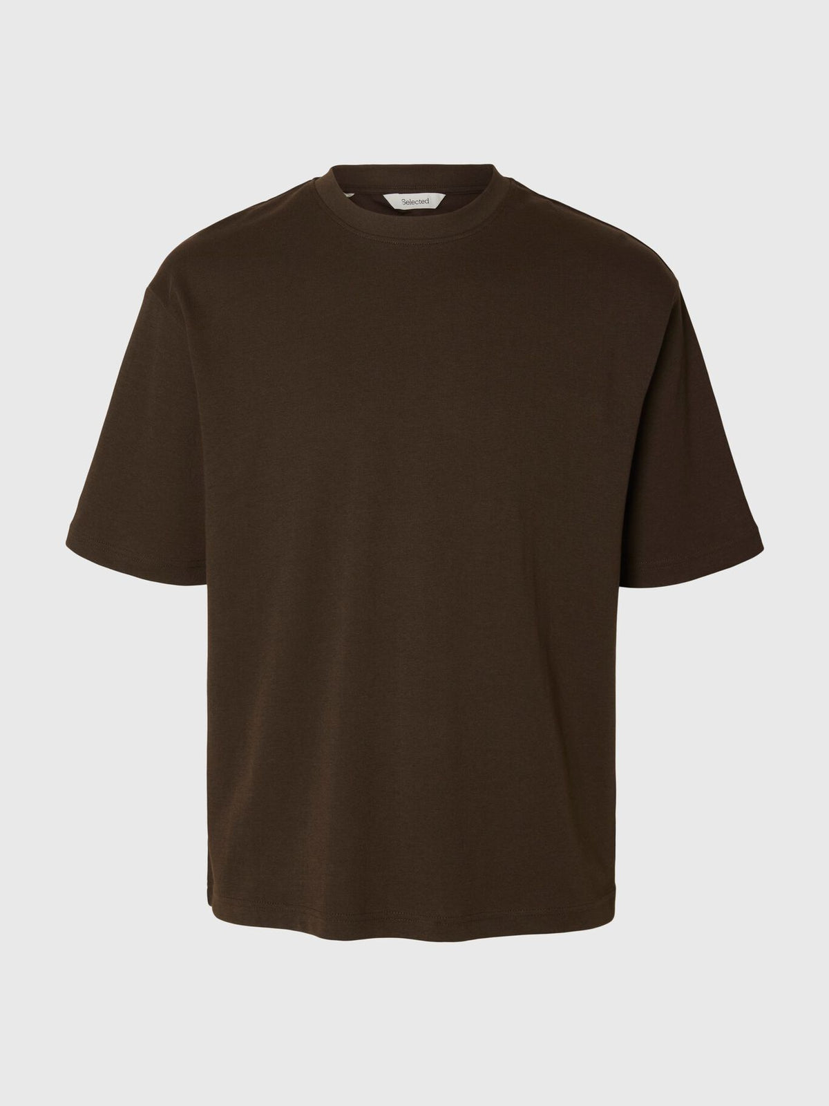T-shirt Básica Selected Castanha Selected