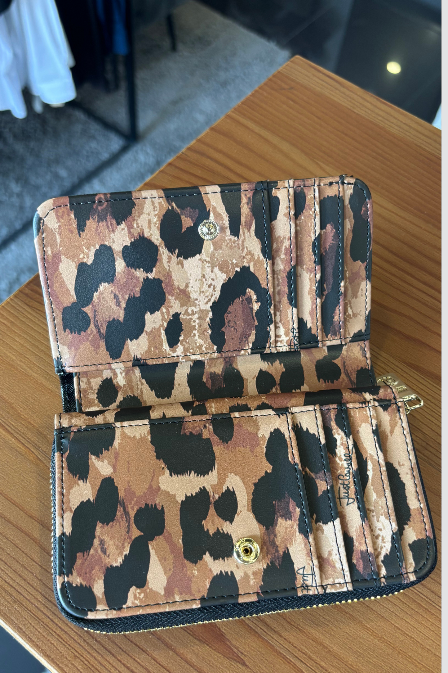 Carteira Preta Just Cavalli FW25