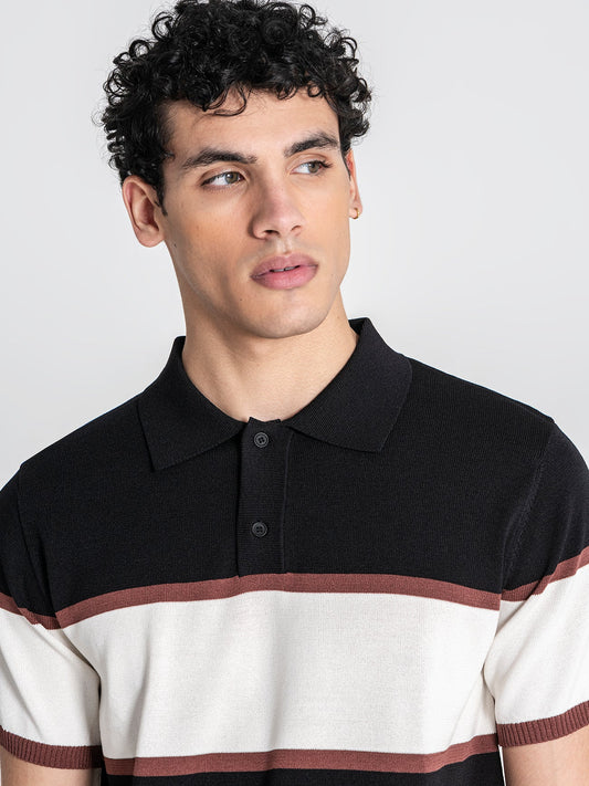 Polo Preto com Risca Gianni Kavanagh