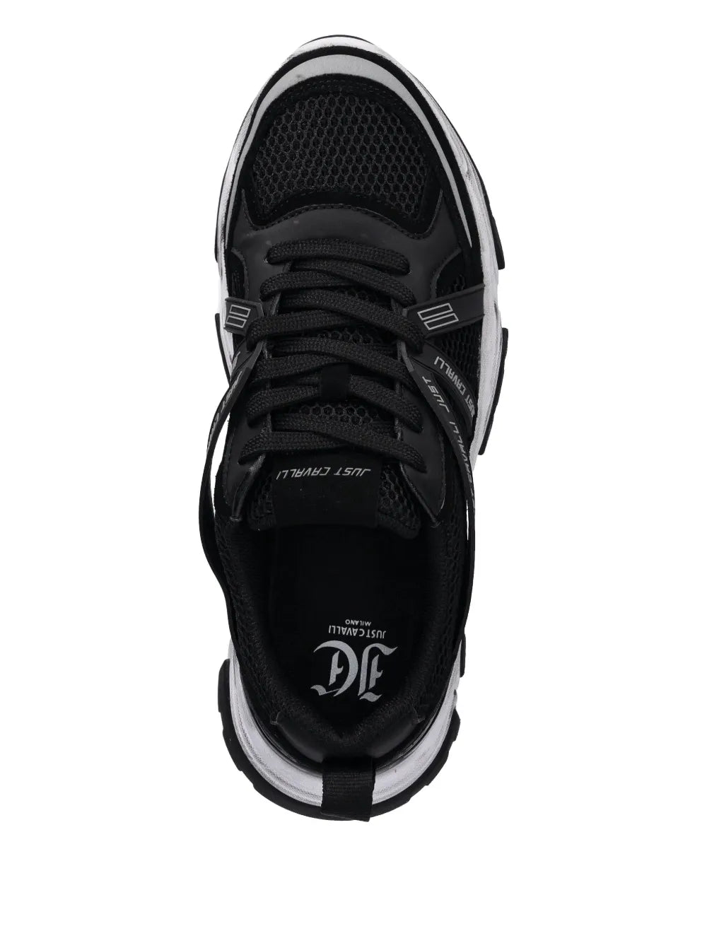 Sapatilhas Pretas e Brancas Just Cavalli FW25