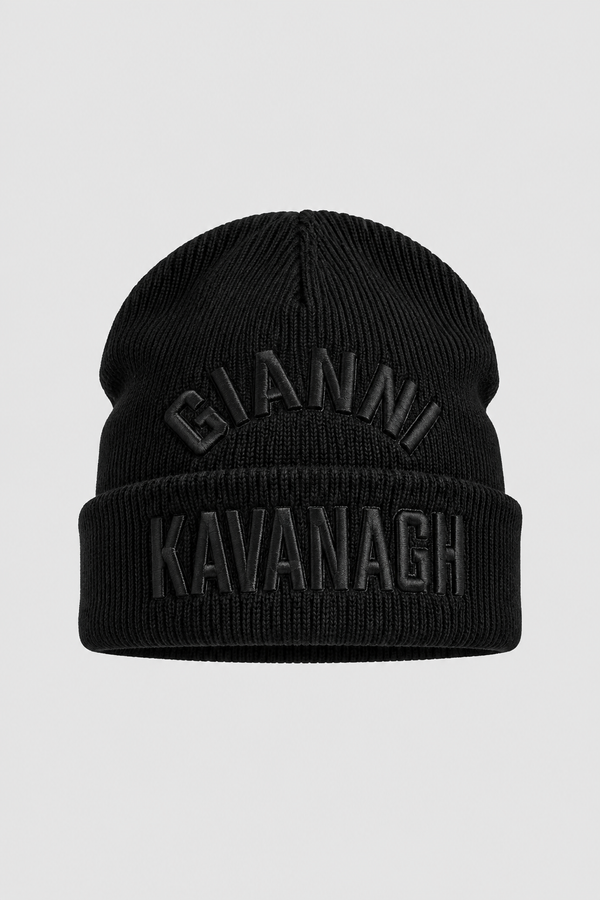 Gorro Preto Malha Tricotada