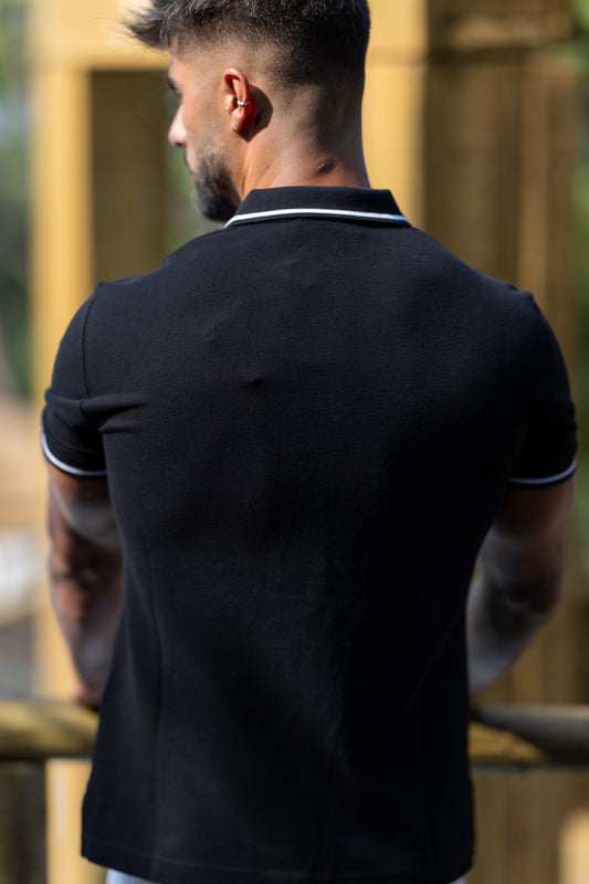 Polo Preto Versace Jeans Couture FW25