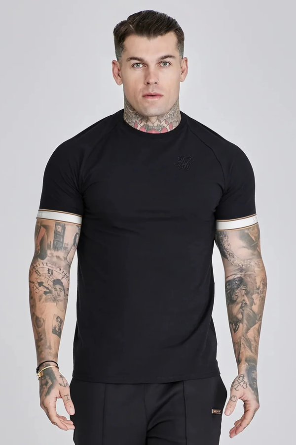 T-shirt Preta Tecido elástico
