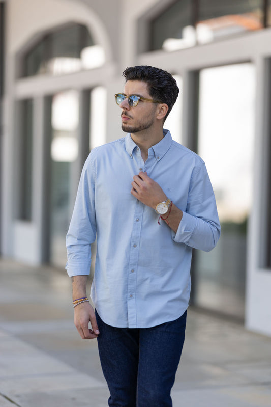 Camisa Azul Calvin Klein SS25