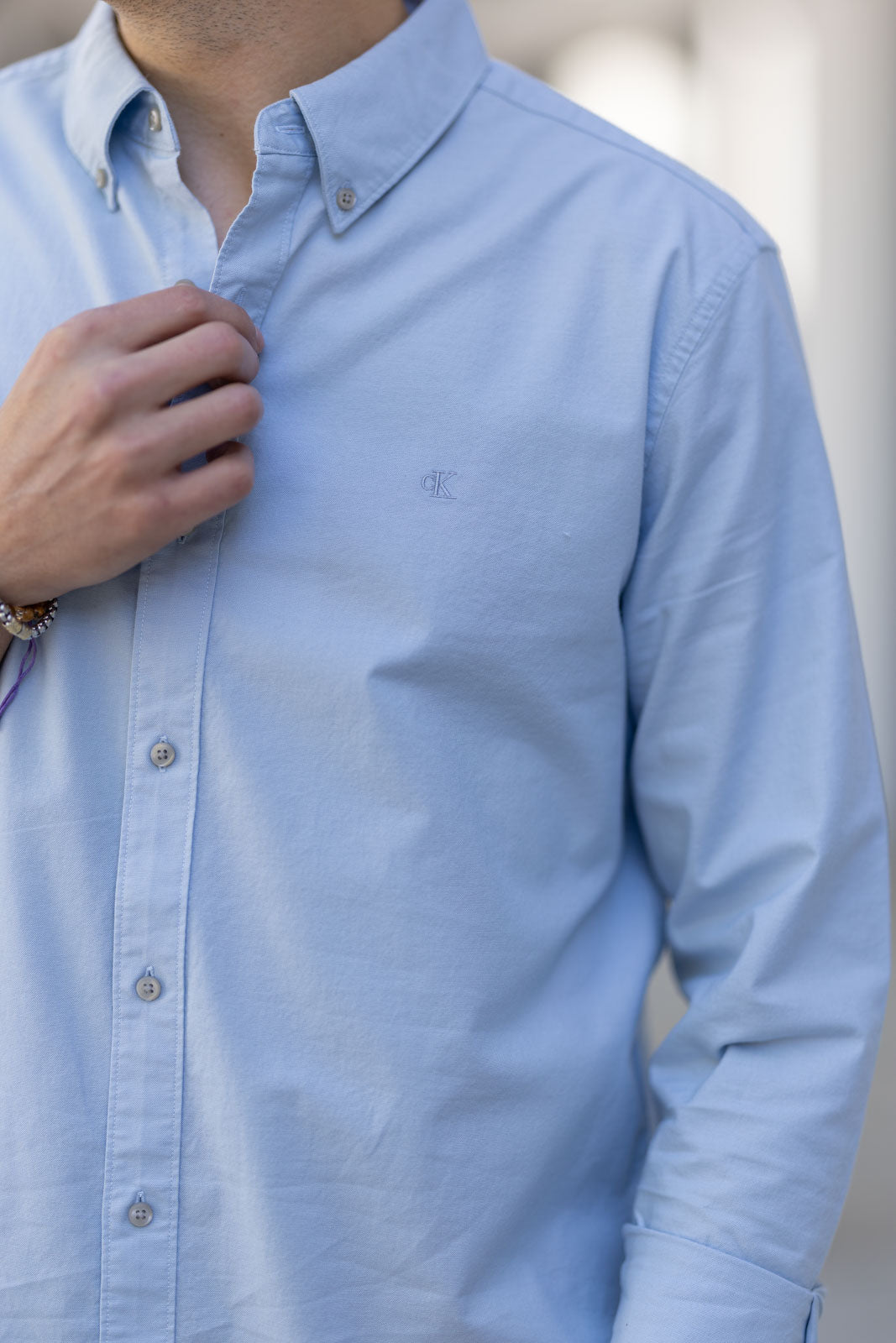 Camisa Azul Calvin Klein SS25