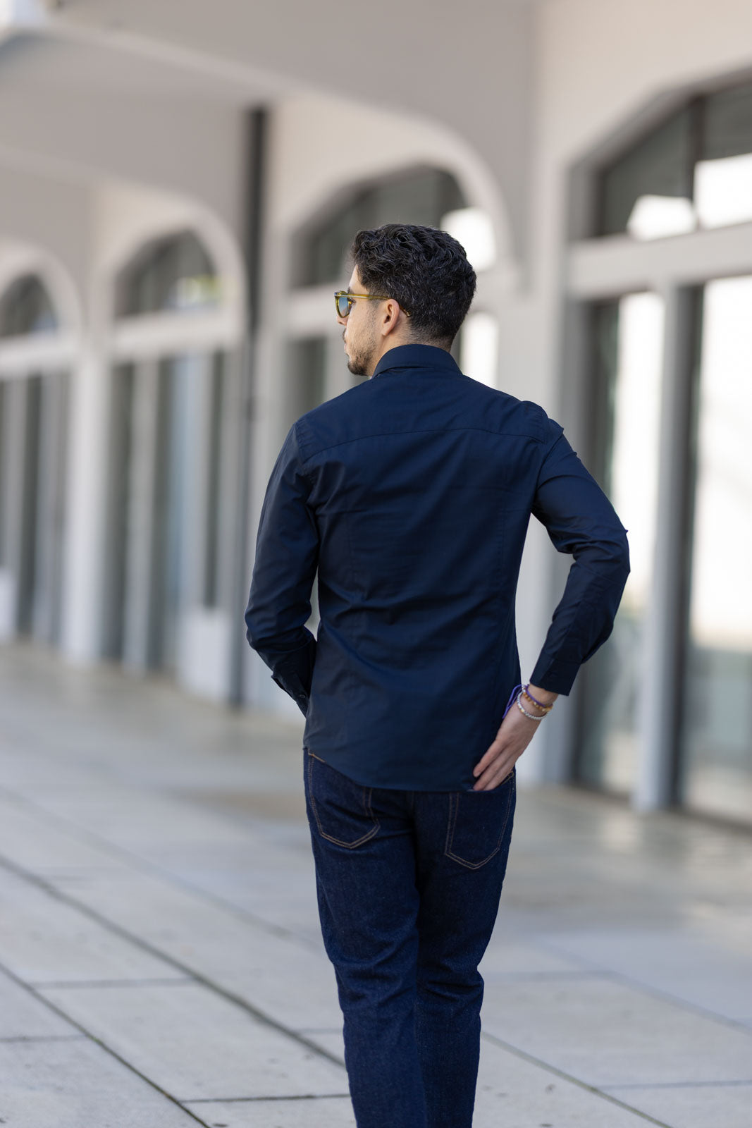 Camisa Azul Police SS25