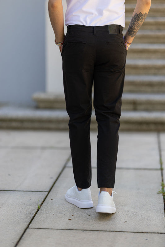 Calças Chino Preta Gianni Kavanagh SS25
