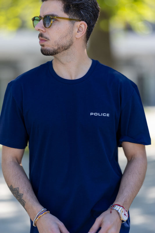T-shirt Azul POLICE SS25 POLICE