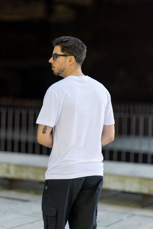 T-shirt Branca Police SS25