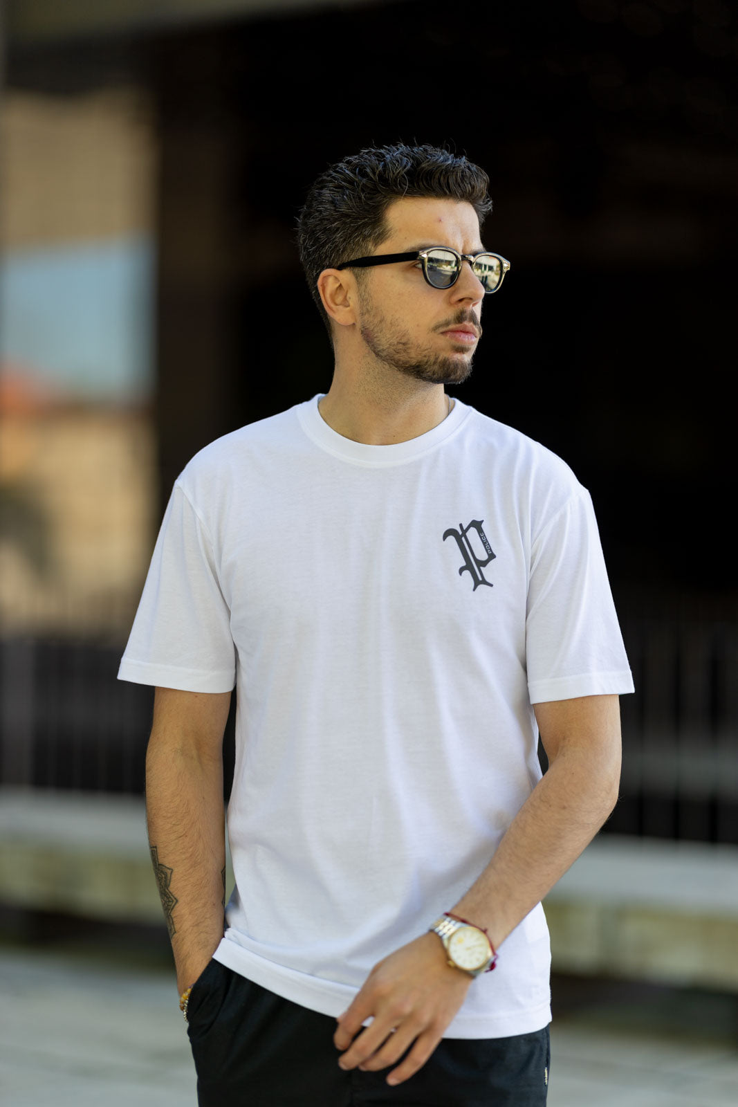 T-shirt Branca Police SS25