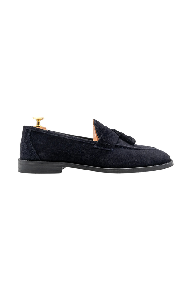Mocassim Clássico Camurça Azul ZOLF SS26