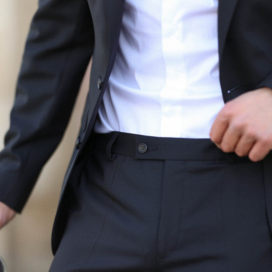 Fato Clássico Slim Fit Cavemen Preto FW25