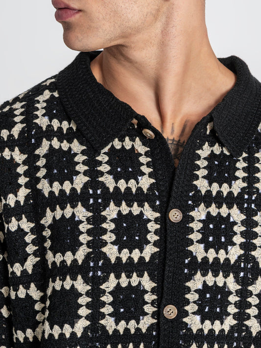 Camisa Preta Gianni Kavanagh SS26