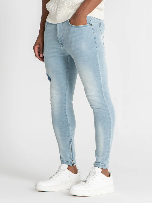 Calças de Ganga Azul Clara Gianni Kavanagh SS25