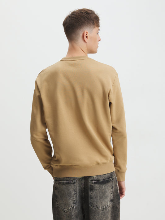 Sweat Just Cavalli Bege 77OAIT02 FW24