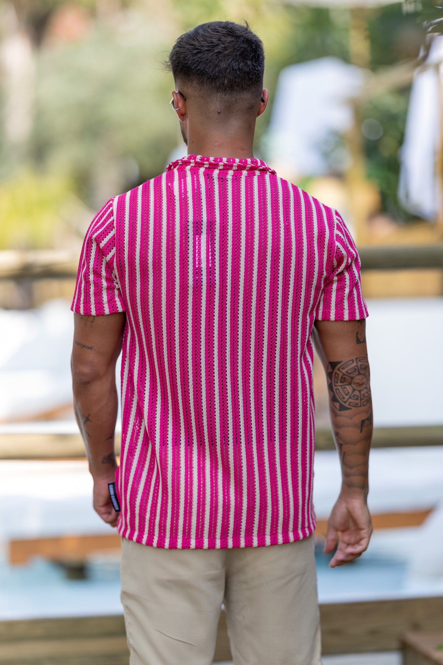 Camisa Malha Rosa Gianni Kavanagh SS25