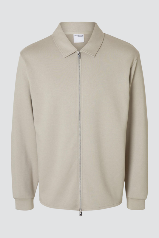 Casaco Bege com Fecho Selected SS25