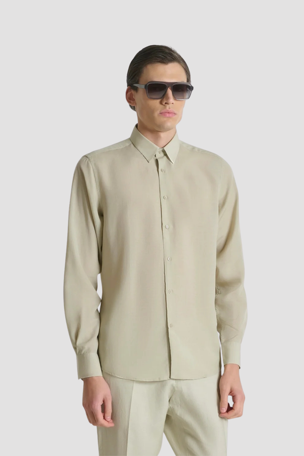 Camisa de Linho Bege
