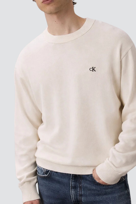 Camisola de Malha Creme Calvin Klein SS26
