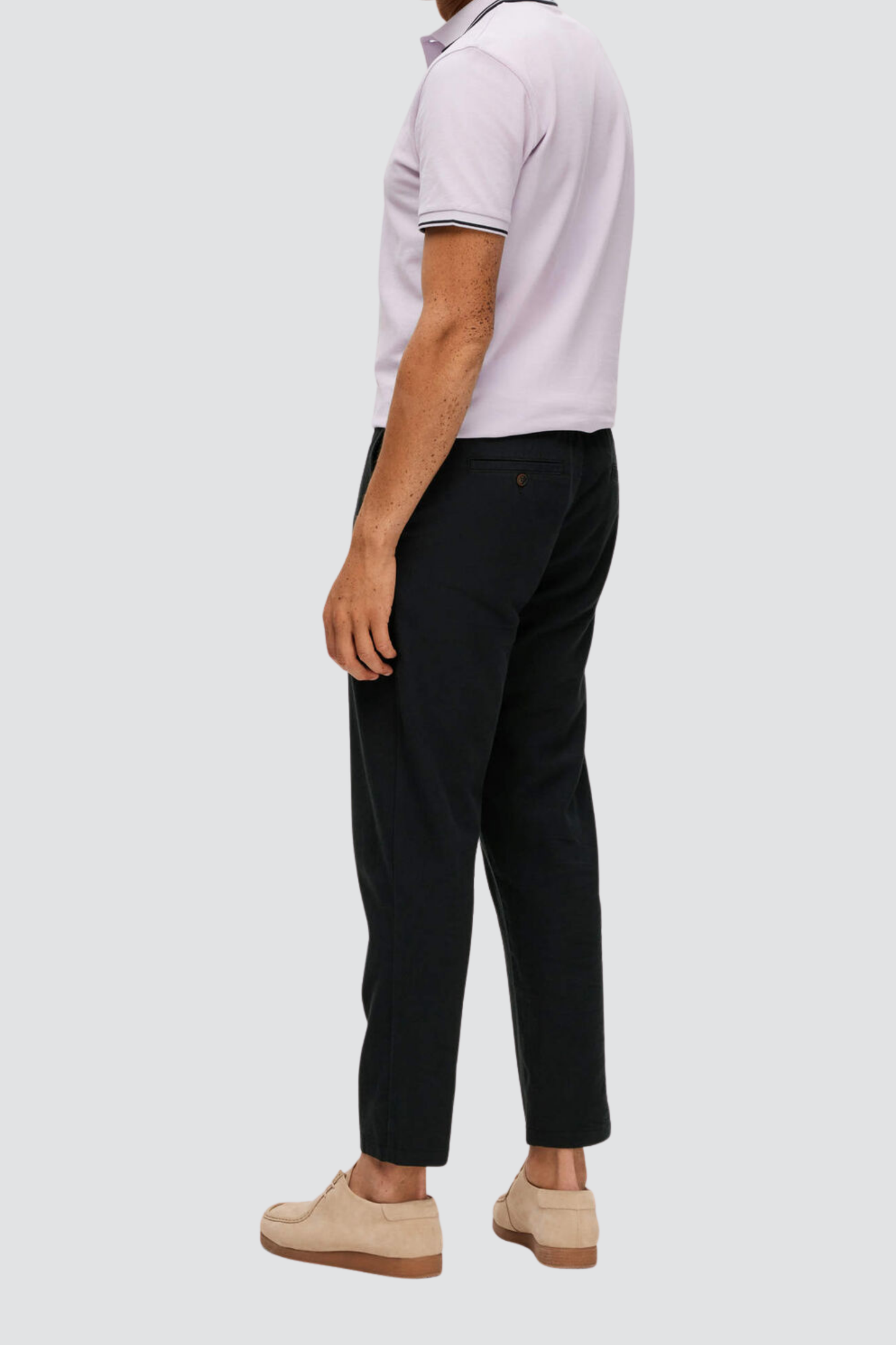 Calças de Linho Preta Selected SS25