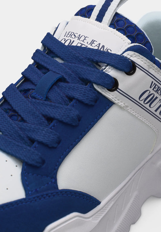 Sapatilhas Brancas e Azuis Versace Jeans Couture SS26