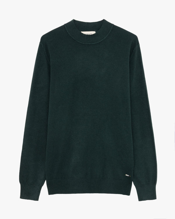 Camisola de Meia Gola Gianni Lupo de Malha Verde