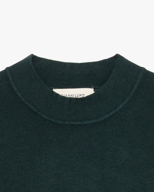 Camisola de Meia Gola Gianni Lupo de Malha Verde Gianni Lupo