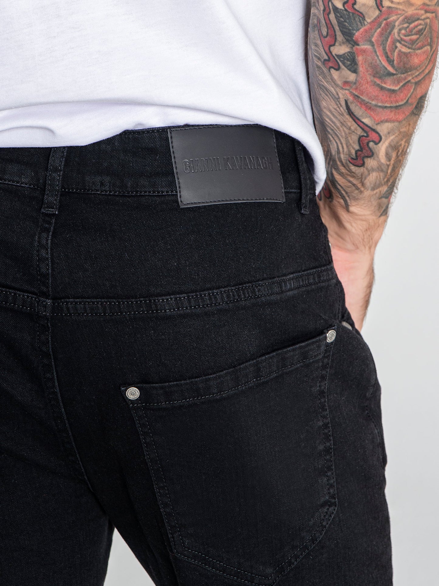 Calças Preta com Fecho Gianni Kavanagh SS25