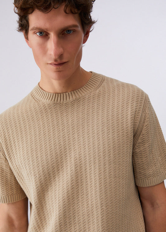 T-shirt de Malha Bege Liu Jo SS26
