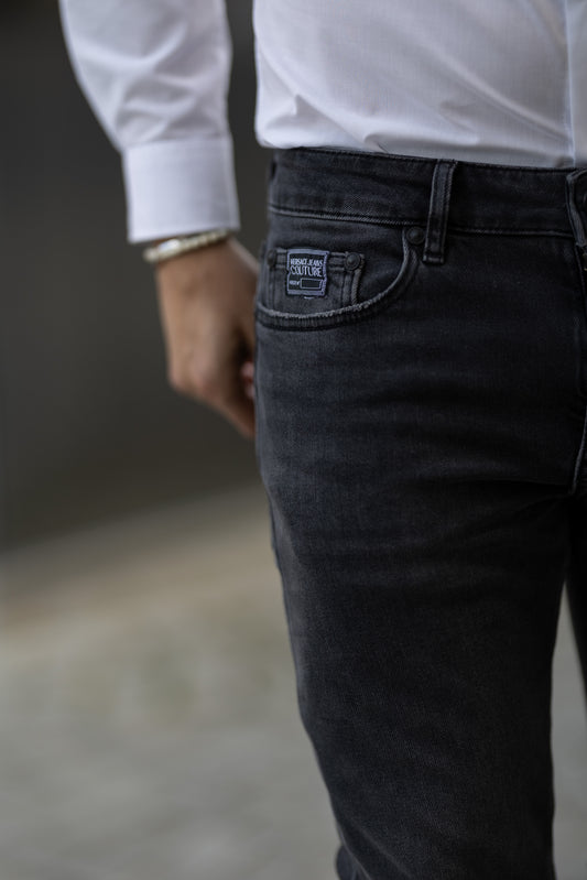 Calças Cinza Skinny Versace Jeans Couture SS25