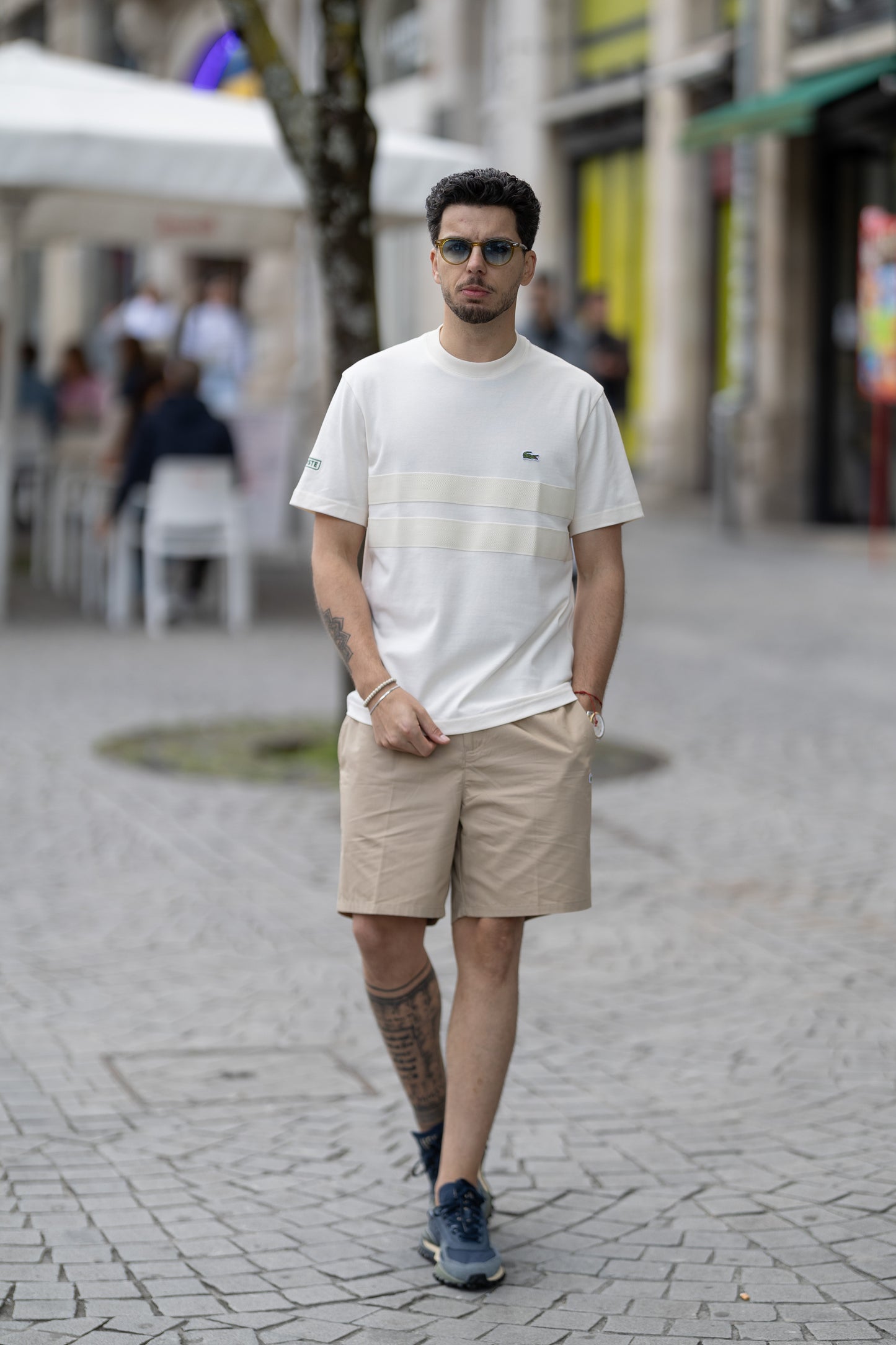 Calções Bege Lacoste SS25