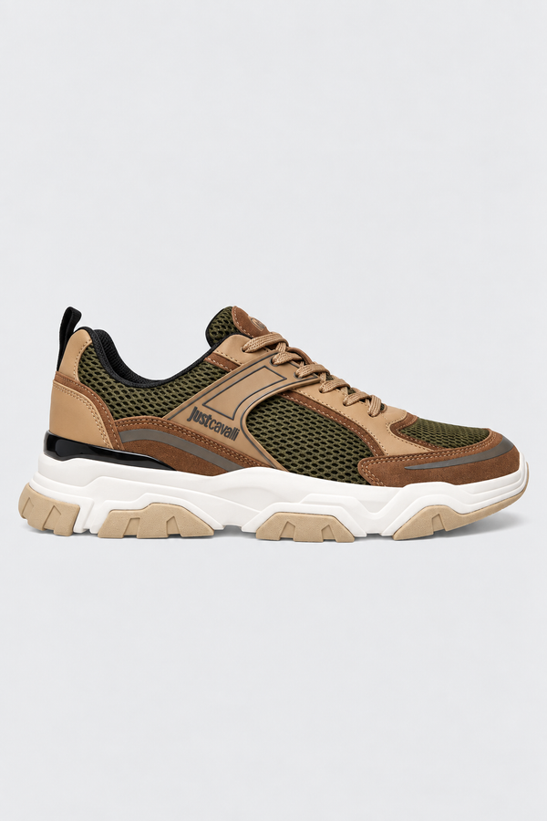 Sapatilhas Just Cavalli Verdes e Camel - LIUK