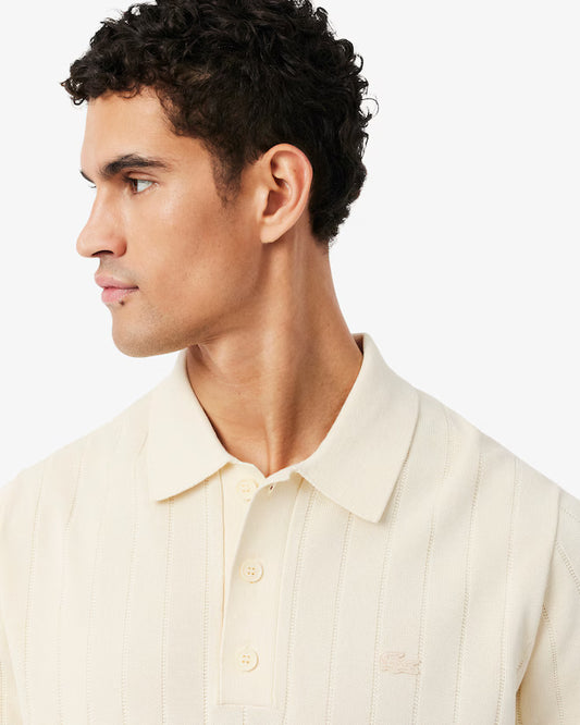 Polo de Malha Bege Lacoste SS26