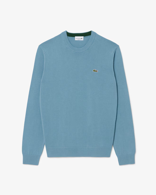 Camisola de Malha com Gola Redonda Lacoste Azul Lacoste