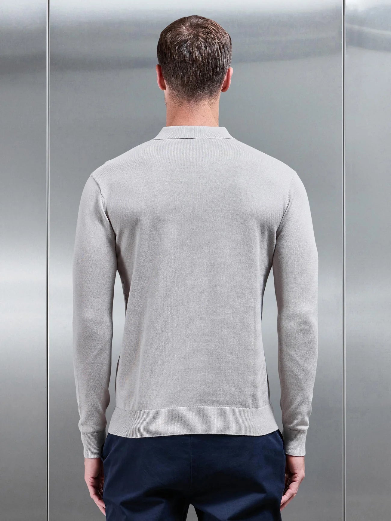 Polo de Manga Comprida Cinza Gianni Lupo SS26