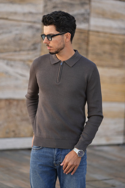 Polo de Manga Comprida Verde Gianni Lupo FW-25