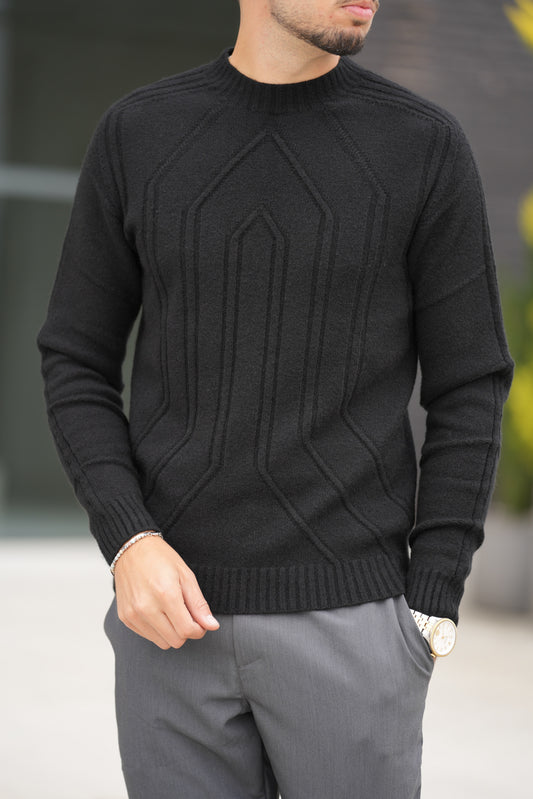 Camisola de Malha Preta Imperial FW25