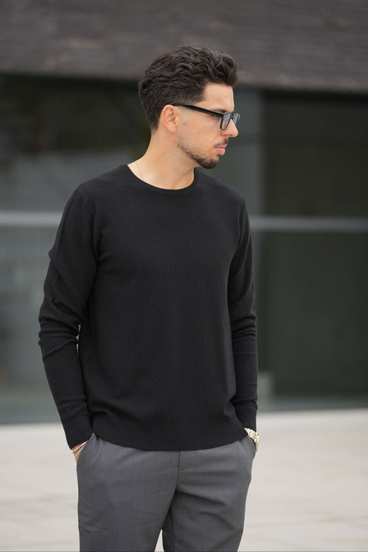 Camisola de Malha Preta Imperial FW25