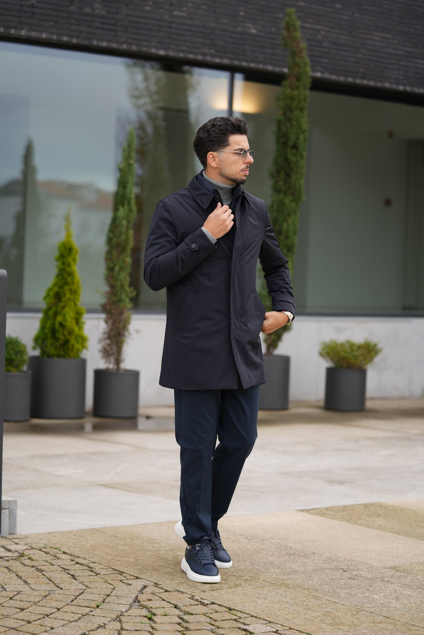 Gabardine Azul Marinha Imperial FW25