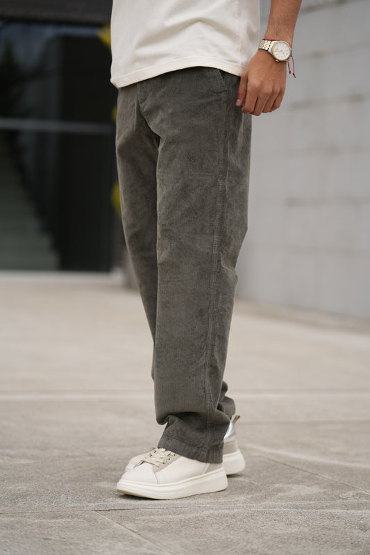 Calça de bombazina Verde Musgo Calvin Klein FW25