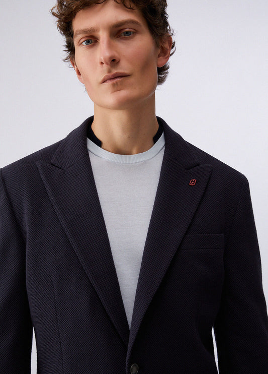 Blazer Liu Jo Malha Texturizada Azul-Marinho LIU JO