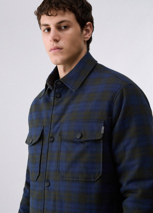 Sobrecamisa com Padrão Xadrez Liu Jo Azul LIU JO