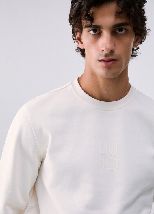 Sweatshirt Básica Liu Jo Branca LIU JO