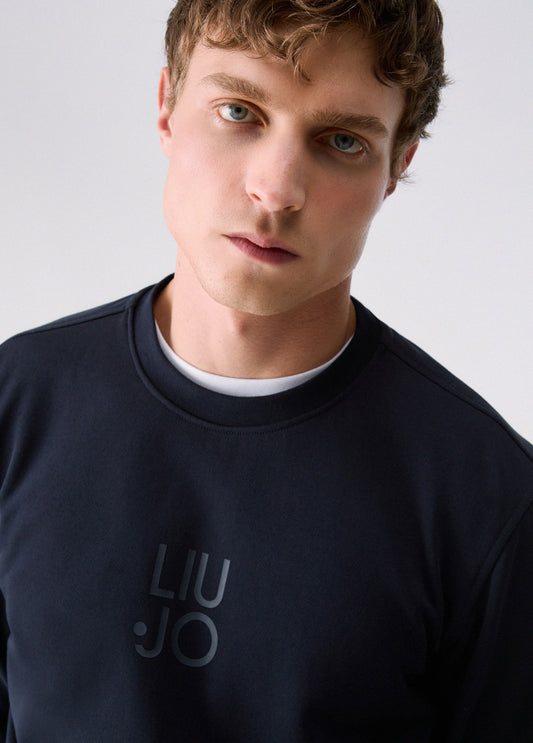 Sweatshirt Básica Liu Jo Azul LIU JO
