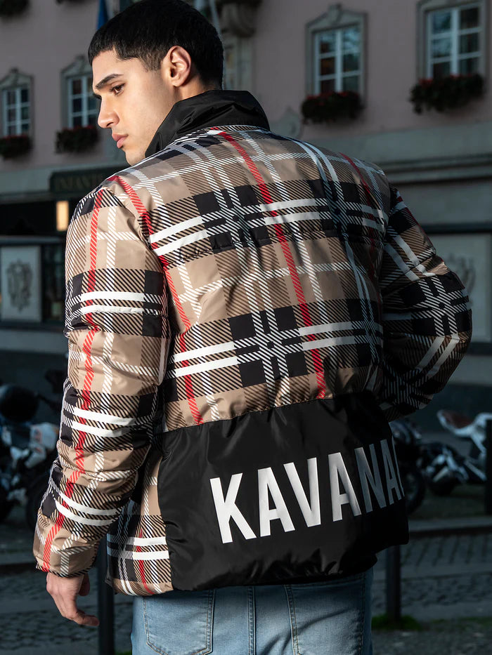 Casaco Padrão Bege e Preto Gianni Kavanagh FW25