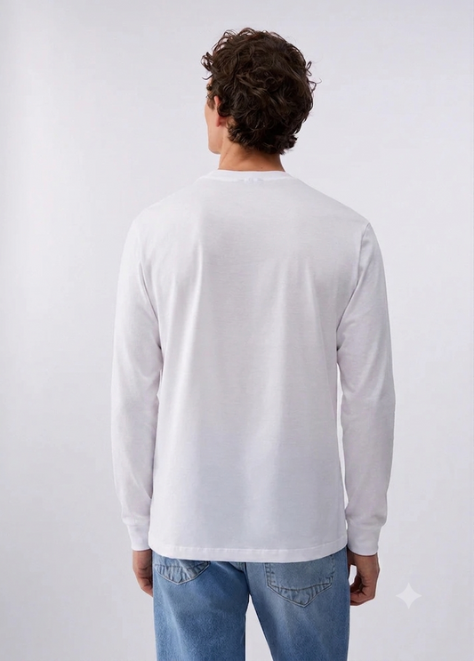T-shirt de Manga Comprida Branca