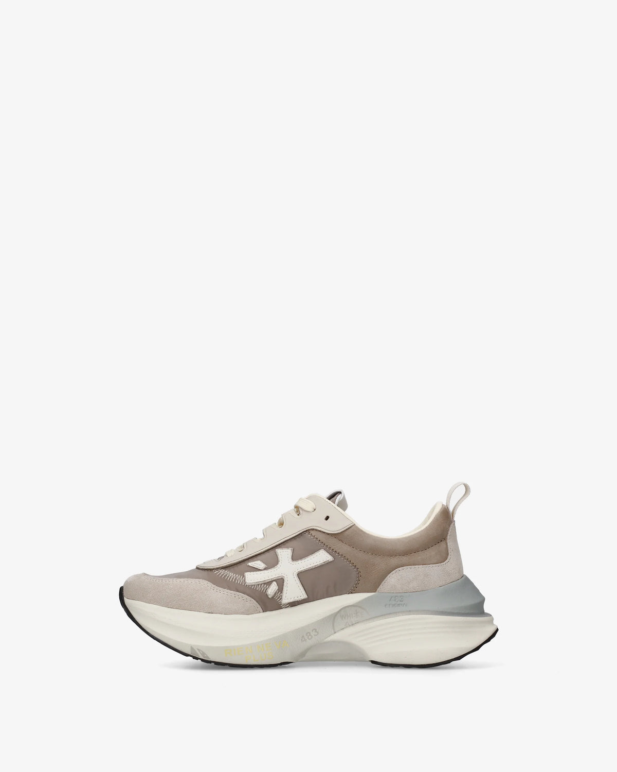 Sapatilhas Premiata Bege e Taupe Premiata W