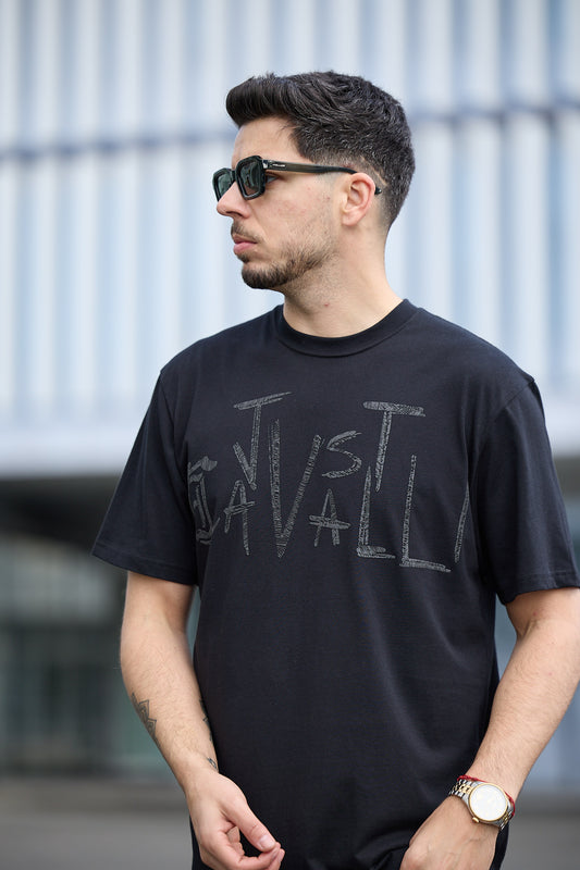 T-shirt Preta Just Cavalli SS25